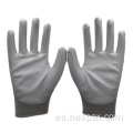 Hespax 13Gauge Nylon Pu Trabajo protector de guantes Construcción